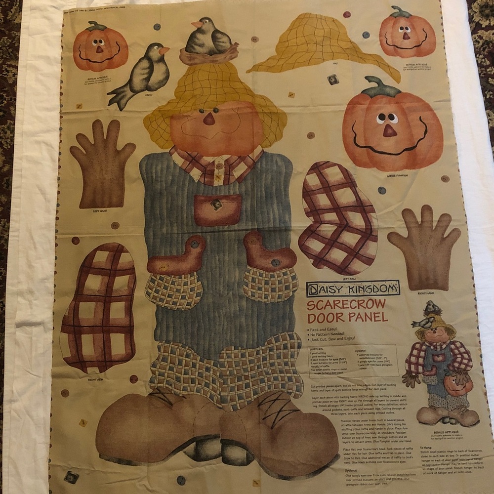 Daisy Kingdom Scarecrow Door Panel - Sewing Craft Project